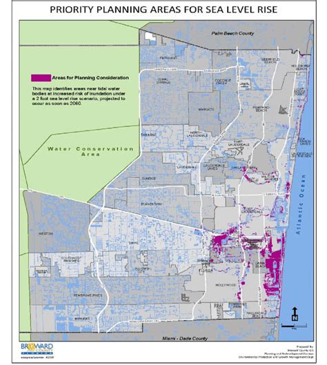 Broward County Comprehensive Plan Map Of Priority Planning Areas For