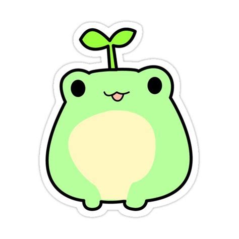 Cute Frog Sticker For Sale By Katinkatjeeh123 Cute Doodles Cute Stickers Cute Frogs