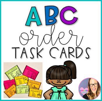 What you'll need to set up this activity ABC Order Cards (K-2) | Teaching the alphabet, Teaching ...