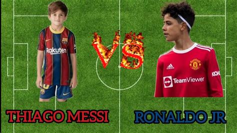 Thiago Messi Vs Ronaldo Jr 💪💪 Youtube