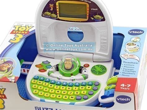 Vtech Toy Story 3 Buzz Lightyear Star Command Laptop Online Toys