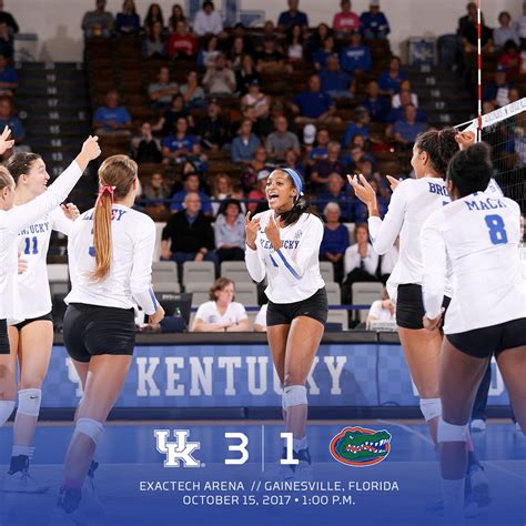 No 8 Kentucky Volleyball Knocks Off No 1 Florida