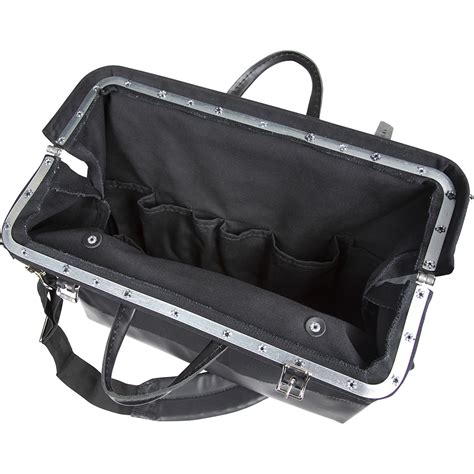 Deluxe Black Canvas Tool Bag 18 Inch 510218spblk Klein Tools For