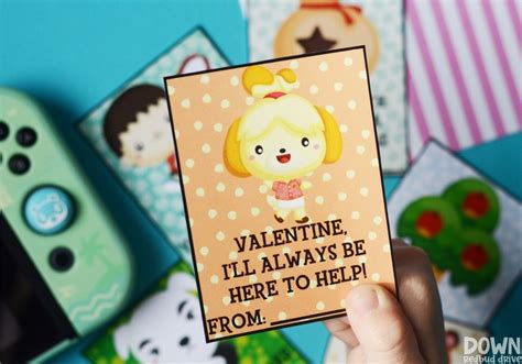 Each villager will attach a gift to their letter. Animal Crossing Valentines | Free Printable Animal Crossing Valentines!