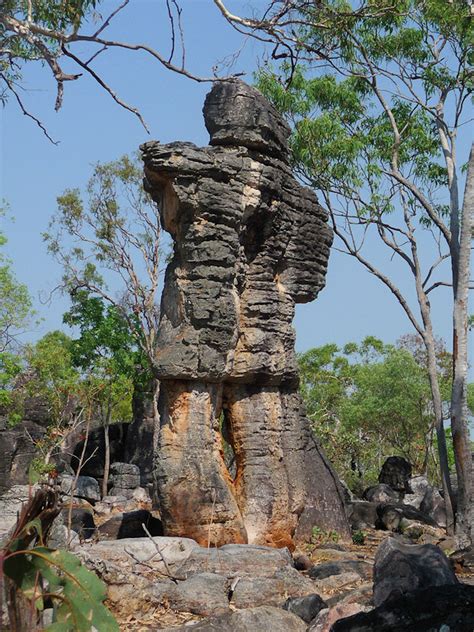 Giant Stone Man With No Armes At The Lost City Litchfield National