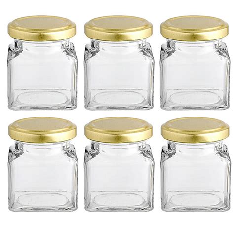 120 X Mini Glass Jars 50ml Small Honey Jam Jar Wedding Favours Baby