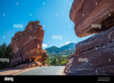 The Steamboat Rock In Colorado Springs Colorado Stock Photo Alamy