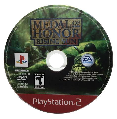 Medal Of Honor Rising Sun Greatest Hits Playstation 2 Ps2 Game