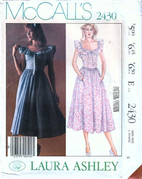 1980s Mccalls 2430 Uncut Vintage Sewing Pattern Laura In 2020 Laura