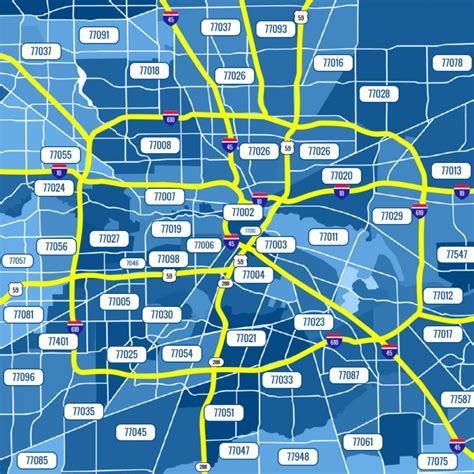 Compiled Houston Tx Zip Code Map Erika Mccann