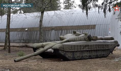 Putins Blow Up Army Russian Leader Unveils Ww2 Style Fake Tanks He Uses To Fool Nato As He