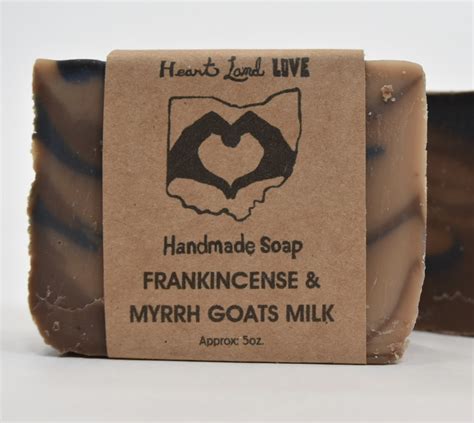 Frankincense And Myrrh Goats Milk Soap Heart Land Love