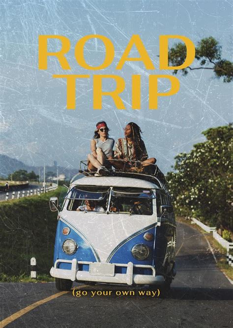 Road Trip Poster Template Travel Premium Psd Template Rawpixel