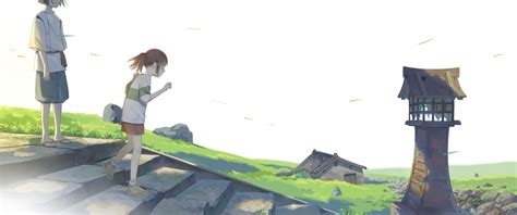 Wallpaper Studio Ghibli Spirited Away Chihiro Haku Anime Digital