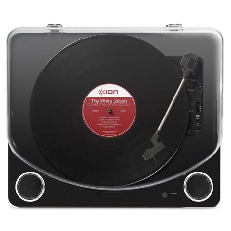 Ion Max Lp Usb Turntable With Integrated Speakers Black At Gear4music