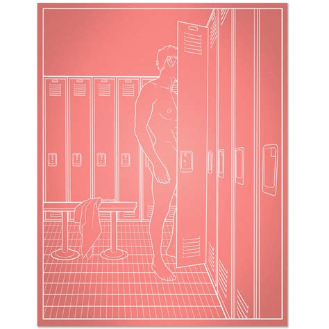 Locker Room Art Print — Boykingdom