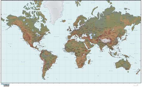 World Political Map Mercator