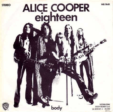 Alice Cooper Eighteen Hitparade Ch