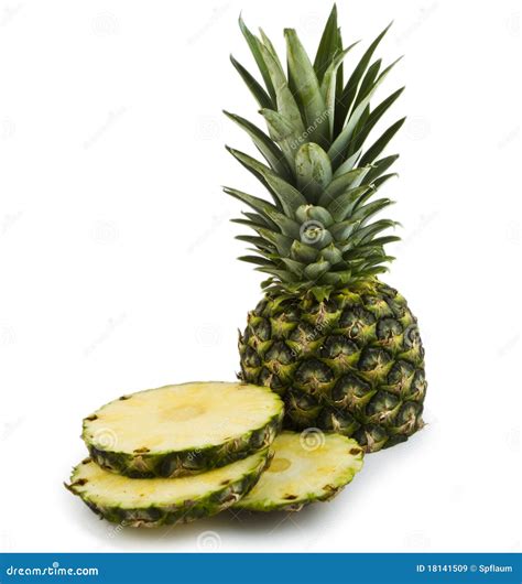 Fresh Cutted Pineapple Stock Image Image Of Green Juice 18141509
