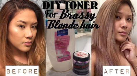 Maybe it is time for a hair makeover? DIY HAIR TONER for Brassy Blonde Hair (DEMO) | shereezyxo ...