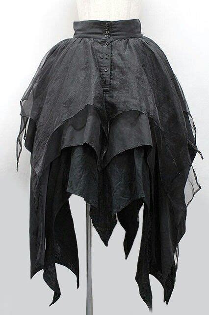 Goth Layered Skirt Dark Fashion Gothic Fashion Dark Fairy Costume Bjd Dark Wear Fairy