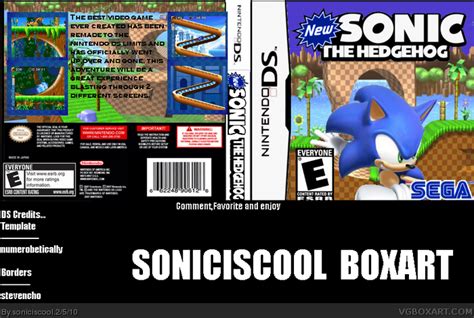 New Sonic The Hedgehog Nintendo Ds Box Art Cover By Soniciscool