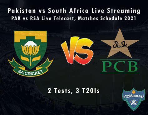 Pakistan Vs South Africa Live Streaming Pak Vs Rsa Live Telecast