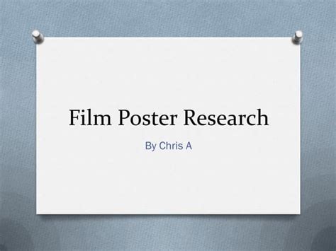 Film Poster Research 1 Ppt