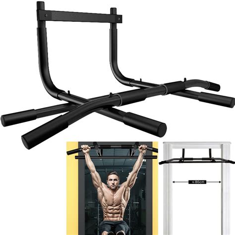 Indoor Pull Up Bar Chin Up Wall Mounted Training Steel Wide Grip