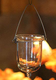 hanging glass tealight holder set    inches