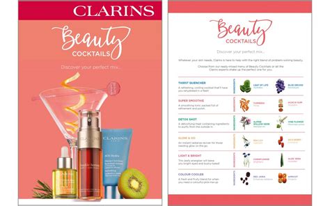 Discover Your Perfect Beauty Cocktail Margaret Balfour Clarins Beauty Salon And Day Spa