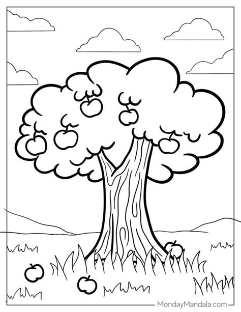 Share 77 best tree coloring pages , download and print for free - Shill Art