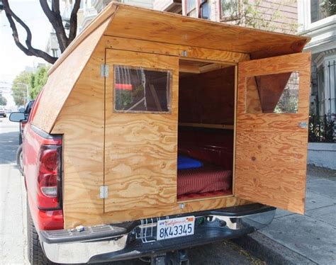 Man Designsbuilds Wooden Micro Truck Camper Homemade Camper Truck