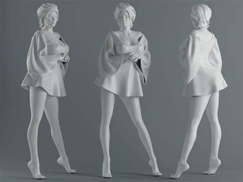 90 Amazing 3d Model Women Free Mockup