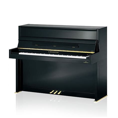 A Black Piano Sitting On Top Of A White Floor