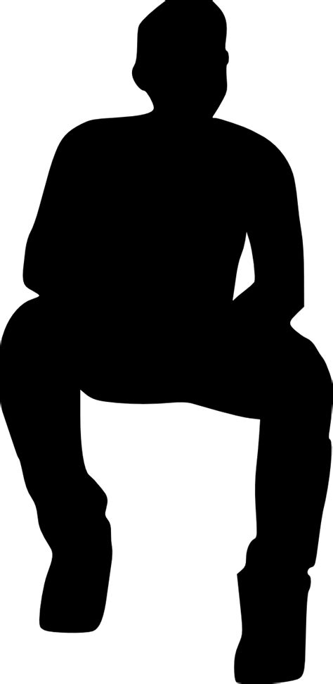 12 People Sitting Silhouette Png Transparent