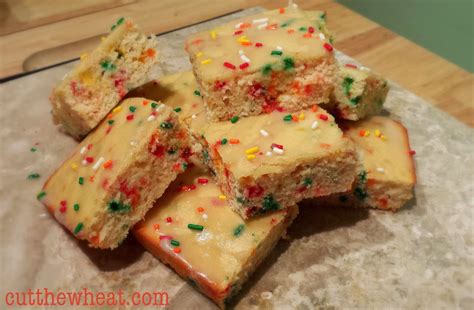Papa g's low carb recipes. Low Carb Confetti Birthday Cake Bars | Cut The Wheat