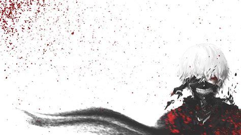 Download Tokyo Ghoul Aesthetic With Blood Splatter Wallpaper