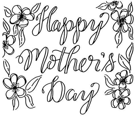Free Mothers Day Coloring Card Kelly Creates