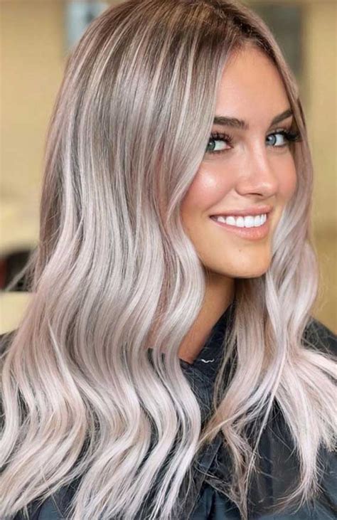 50 Trendy Hair Colors To Wear In Winter Platinum Blonde With Subtle