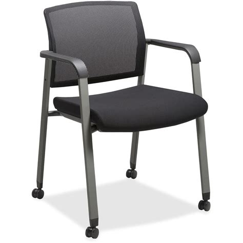 Llr Lorell Mesh Back Guest Chairs With Casters Lorell Furniture