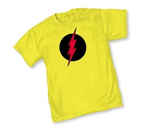 Dc Reverse Flash Symbol Logo Yellow Adult Licensed T Shirt S 2xl 19