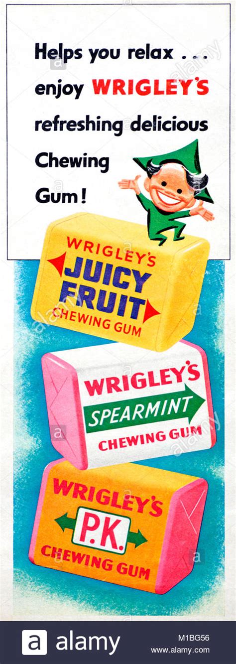 Wrigleys Gum Adverts Hi Res Stock Photography And Images Alamy