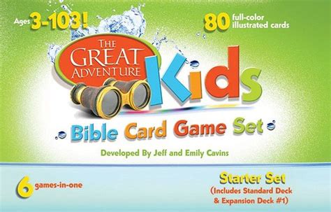 The Great Adventure Kids Bible Card Game Set Activity Book 9781934217658