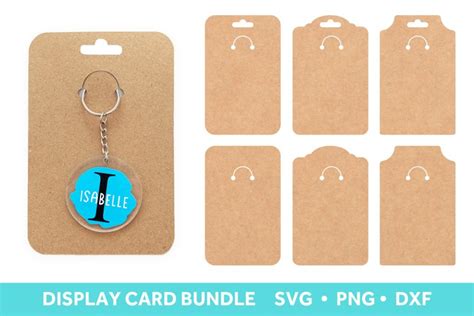 Keychain Display Card SVG, Keyring Card Template (1294086)
