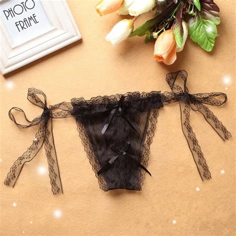 Women Sexy Lingerie Open Crotch Sexy Panties Erotic Floral Lace Underwear For Women Crotchless