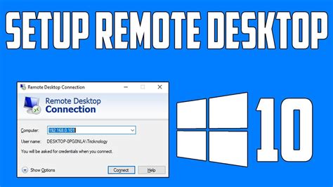 How To Setup Remote Desktop Connection In Windows 10 Youtube
