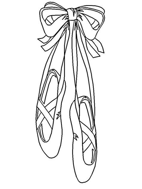 Free download 36 best quality ballet shoes coloring pages at getdrawings. Ballet Shoes Coloring Pages - ClipArt Best