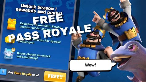 How To Get Free Pass Royale Clash Royale Trick Youtube
