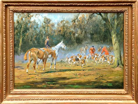 George Wright Plough Team Horses And A Dog In A Landscape Oil